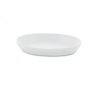 Platou oval din portelan alb 360x220mm