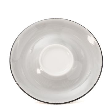 Farfurioara pentru ceasca ceai, diametru 145mm, culoare gri
