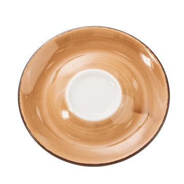 Farfurioara pentru ceasca ceai diametru 145mm culoare maro linia Pure
