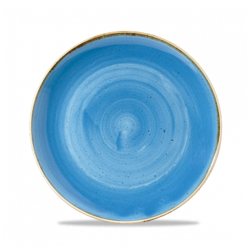 Bol rotund, linia Churchill-Stonecast, de culoare Cornflower Blue, diametru 248mm