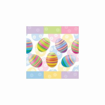 Set 20 servetele, model EggHunt, cu 3 straturi