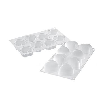 Forma silicon model AMORINI + cutter, capacitate compartiment 100 ml, dimensiuni compartiment 63x65xh39mm