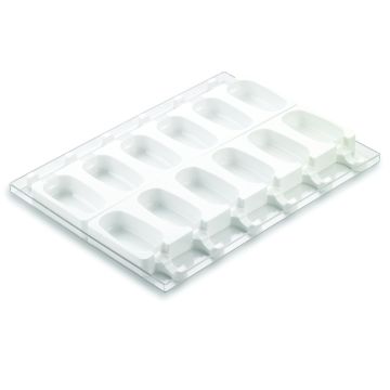 Set 2 forme silicon GEL01M + 100 bete lemn, capacitate 37ml