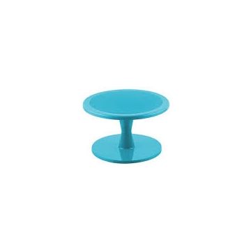 Suport prajituri, din policarbonat, diametru 240 mm, culoare albastra