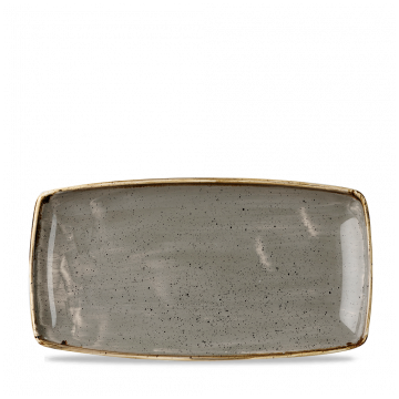 Platou dreptunghiular, linia Churchill-Stonecast, de culoare Peppercorn Grey, dimensiuni 350x185mm