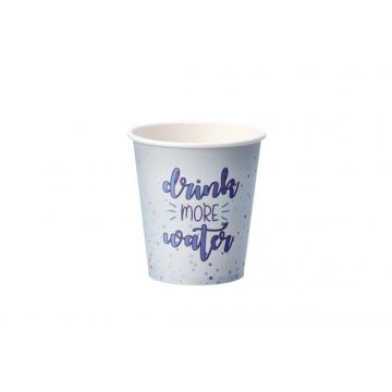 Set 40 de pahare de unica folosinta din carton, capacitate 210ml