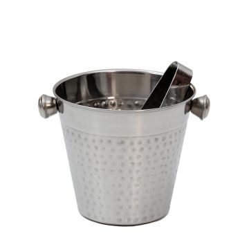 Frapiera pentru gheata cu cleste, din inox, diametru 140mm, inaltime 130mm