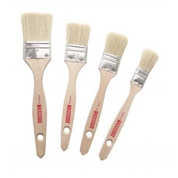 Pensula pentru produse patiserie, maner din lemn, fire naturale 40mm