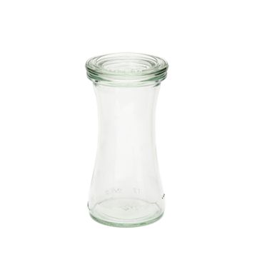Borcan din sticla si capac, model Delikatessen-Glas, capacitate 110ml, diametru 40mm, inaltime 102mm
