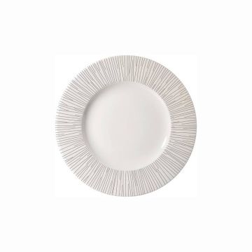 Farfurie intinsa, linia Super Vitrified, alb, diametru 272mm