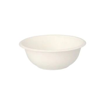 Set 50 boluri capacitate 200ml, diametru 112mm, adancime 42mm, culoare alba, fabricate din trestie de zahar